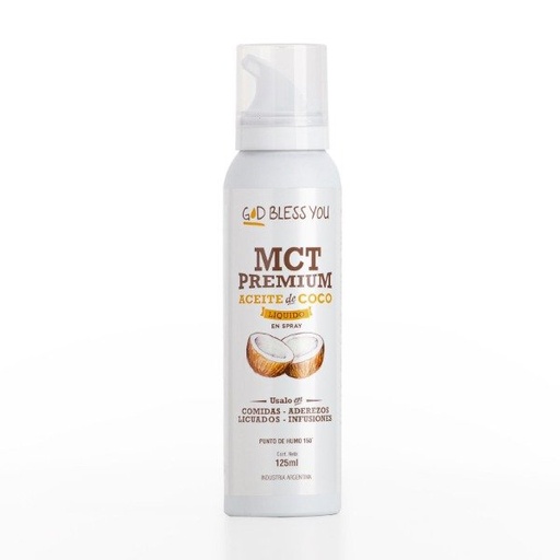 [GODBL3826233] MCT Aceite de Coco SPRAY x 125 ml GOD BLESS YOU