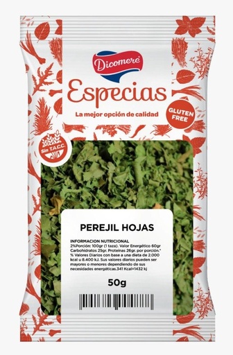 [DICOM2504195] Perejil Sin TACC sobres x 25gr Dicomere