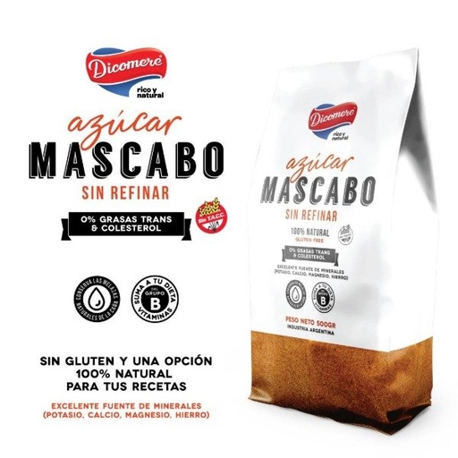 [DICOM1748866] Azucar mascabo Sin T.A.C.C x 500g Dicomere