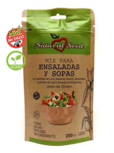 [NATUR1719177] Mix para Ensaladas y Sopas Sin TACC x 250gr NATURAL SEED
