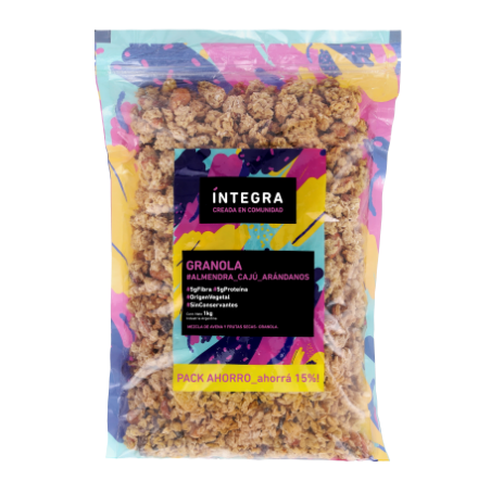 [INTEG1459291] Granola de Almendras y Arandanos x 1kg INTEGRA