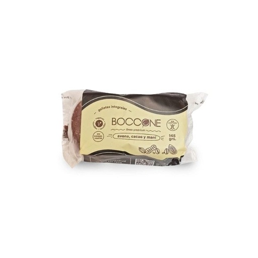 [BOCCO316384] Galletitas Integrales VEGANAS de Avena Cacao y Maní x 145gr BOCCONE