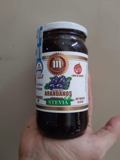 [DONAM262548] Mermelada de Arándanos sin TACC con Stevia 400 gr DOÑA MAGDALENA