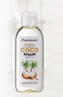 [GODBL150768] Aceite de Coco Neutro x 125 ml God Bless You