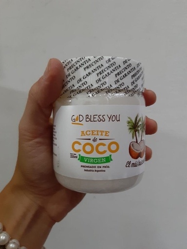 [GODBL150712] Aceite de Coco Virgen x 225 ml God Bless You