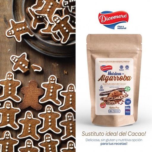 [DICOM114920] Harina de Algarroba 200gr Sin T.A.C.C Dicomere