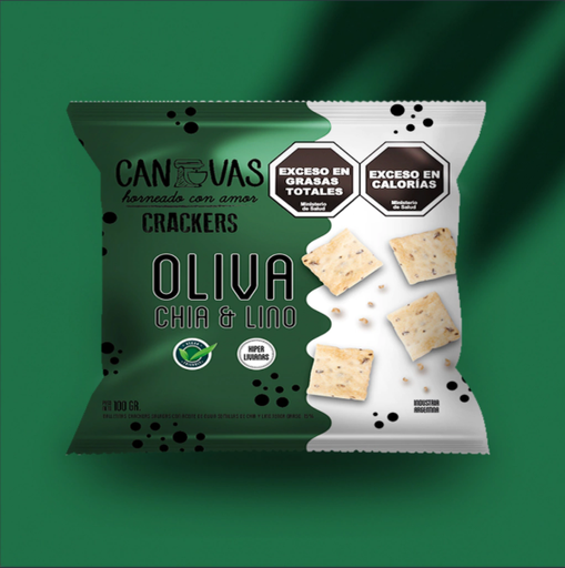 [CANVA2087] Crackers de Oliva, Chía y Lino x 150g CANVAS