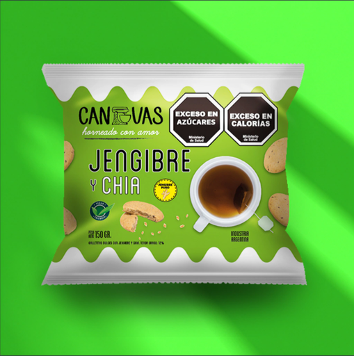 [CANVA2085] Galletita de Jengibre y Chía x 150g CANVAS