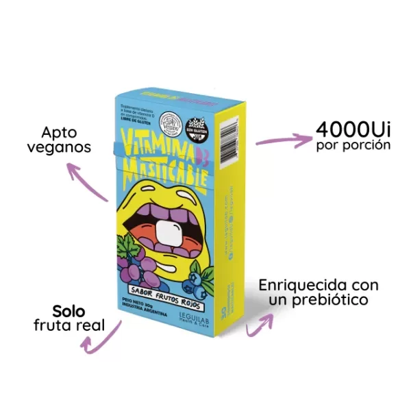 Vitamina D3 Masticable - Apto Veganos