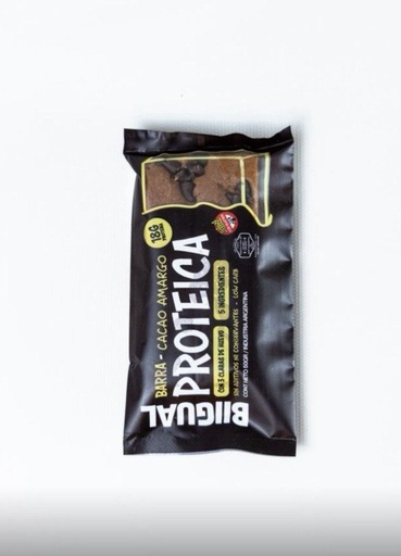 Caja Barra PROTEICA sabor CACAO AMARGO x 10 UNI SIN TACC BIGUAL