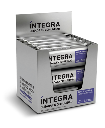 Barras de Chocolate con Doble Chocolate x 12u INTEGRA